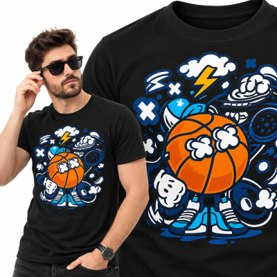 KOSZULKA ANIMOWANA   BASKETBALL BOOMBOX BEAT